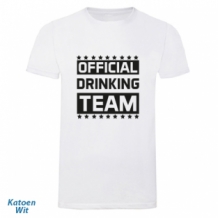Official drinking team katoen  wit