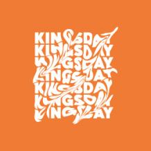 Kingsday text shirt - Oranje